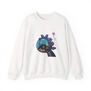 Earth Love Crewneck Sweatshirt — Peace, Nature & Positive Vibes