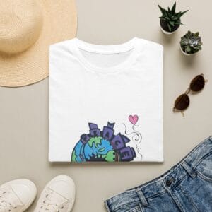 T-Shirt — Planet Peace Graphic Tee (Love & Nature Earth Design)